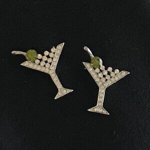 Cheers! Martini Rhinestone Scatter Pins